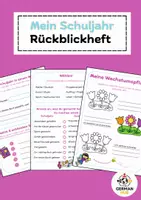 Vorschau - Arbeitsblätter - Mein Schuljahr – Rückblickheft - Deckblatt