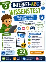 Vorschau - Test - Internet-ABC Lernmodul 2 – Wissenstest mit Lösungen - Deckblatt