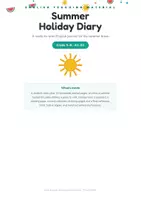Vorschau - Arbeitsblätter - Englisches Ferientagebuch für die Sommerferien – Klasse 5–8 - Seite 1