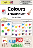 Vorschau - Arbeitsblätter - Colours Farben Materialpaket differenziert - Englisch - Seite 1
