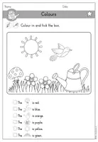 Vorschau - Arbeitsblätter - Farben Colours Arbeitsblatt Leseverstehen - Englisch differenziert - Seite 2