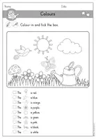 Vorschau - Arbeitsblätter - Farben Colours Arbeitsblatt Leseverstehen - Englisch differenziert - Seite 3