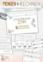 Vorschau - Arbeitsblätter - Lernratte - Mikroheft - Zahlenraum Zehn - Mengen erkennen, erstes Rechnen - Deckblatt