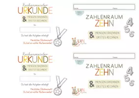 Vorschau - Arbeitsblätter - Lernratte - Mikroheft - Zahlenraum Zehn - Mengen erkennen, erstes Rechnen - Seite 2