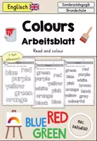 Vorschau - Arbeitsblätter - Colours Farben Arbeitsblatt Leseverstehen differenziert - Englisch - Deckblatt