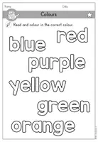 Vorschau - Arbeitsblätter - Colours Farben Arbeitsblatt Leseverstehen differenziert - Englisch - Seite 2