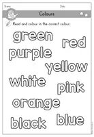 Vorschau - Arbeitsblätter - Colours Farben Arbeitsblatt Leseverstehen differenziert - Englisch - Seite 3