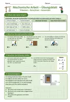 Vorschau - Unterrichtsreihen - Mechanische Arbeit - Physik Sek I - Arbeitsblätter inkl. Lösungen - Seite 1
