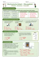 Vorschau - Unterrichtsreihen - Mechanische Arbeit - Physik Sek I - Arbeitsblätter inkl. Lösungen - Seite 2