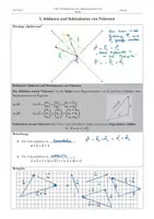 Vorschau - Stundenentwürfe - Oberstufe Mathe Addieren und Subtrahieren von Vektoren - Seite 1