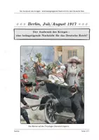Vorschau - Arbeitsblätter - Das Attentat von Sarajevo & der Ausbruch des Krieges - eine beängstigende Nachricht für das Deutsche Reich? - Seite 1