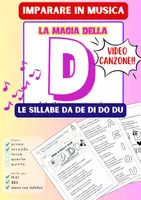 anteprima - Materiale di supporto/inclusione - LETTERA D – SILLABE DA DE DI DO DU – TESTO E CANZONE - Pagina di copertina
