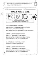 anteprima - Materiale di supporto/inclusione - LETTERA D – SILLABE DA DE DI DO DU – TESTO E CANZONE - Pagina 1