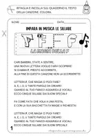 anteprima - Materiale di supporto/inclusione - LETTERA F – SILLABE FA FE FI FO FU – TESTO E CANZONE - Pagina 1
