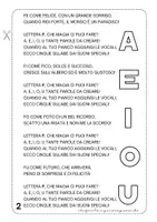 anteprima - Materiale di supporto/inclusione - LETTERA F – SILLABE FA FE FI FO FU – TESTO E CANZONE - Pagina 2