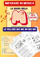 anteprima - Materiale di supporto/inclusione - LETTERA M – SILLABE MA ME MI MO MU – TESTO E CANZONE - Pagina di copertina