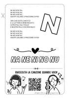 anteprima - Materiale di supporto/inclusione - LETTERA N – SILLABE NA NE NI NO NU – TESTO E CANZONE - Pagina 3