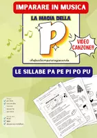 anteprima - Materiale di supporto/inclusione - LETTERA P – SILLABE PA PE PI PO PU – TESTO E CANZONE - Pagina di copertina