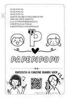 anteprima - Materiale di supporto/inclusione - LETTERA P – SILLABE PA PE PI PO PU – TESTO E CANZONE - Pagina 3