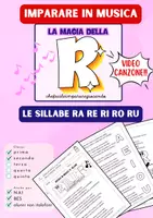 anteprima - Materiale di supporto/inclusione - LETTERA R - SILLABE RA RE RI RO RU – CANZONE E TESTO - Pagina di copertina