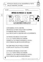 anteprima - Materiale di supporto/inclusione - LETTERA R - SILLABE RA RE RI RO RU – CANZONE E TESTO - Pagina 1
