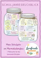 Vorschau - Arbeitsblätter - Mein Schuljahr im Glas l kreative Reflexion und Mutmacher - Deckblatt
