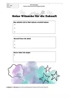 Vorschau - Arbeitsblätter - Einen inneren Monolog über die Zukunft schreiben DaZ - Deckblatt