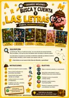 Vista previa - Unidades / Secuencias / Situaciones de Aprendizaje - BUSCA Y CUENTA. LÁMINAS BÚSQUEDA LETRAS - página 2