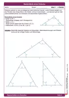 Vorschau - Arbeitsblätter - Konstruktion von Dreiecken | Mathematik Geometrie Sekundarstufe Klasse 7-8 | Geometrie, Kongruenz, Kongruenzsätze, Thaleskreis, Zirkel, Geodreieck | Übungen Vertretungsstunden Arbeitsblätter Kopiervorlagen mit Lösungen - Seite 3