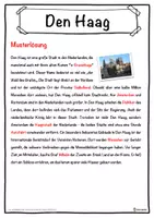 Vorschau - Unterrichtsreihen - Den Haag Lückentext mit Wortspeicher Hörverstehen und Suchsel - Seite 2