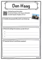 Vorschau - Unterrichtsreihen - Den Haag Lückentext mit Wortspeicher Hörverstehen und Suchsel - Seite 3