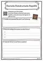 Vorschau - Unterrichtsreihen - Deutsche Demokratische Republik Lückentext mit Wortspeicher Hörverstehen und Suchsel - Seite 3
