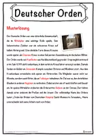 Vorschau - Unterrichtsreihen - Deutscher Orden Lückentext mit Wortspeicher Hörverstehen und Suchsel - Seite 2