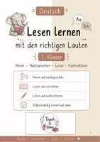 Vorschau - Arbeitsblätter - Lesen lernen mit den richtigen Lauten - Seite 1
