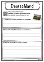 Vorschau - Unterrichtsreihen - Deutschland Lückentext mit Wortspeicher Hörverstehen und Suchsel - Seite 3