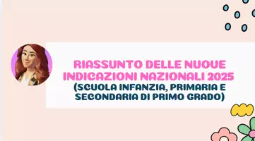 anteprima - Testo - Riassunto delle nuove Indicazioni Nazionali 2025 - Pagina di copertina