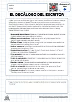 Vista previa - Unidades / Secuencias / Situaciones de Aprendizaje - El Decálogo (comprensión lectora, escitura creativa y plantilla) - página 3