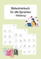 Vorschau - Arbeitsblätter - Bildwörterbuch - Kleidung - Deckblatt