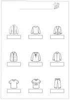 Vorschau - Arbeitsblätter - Bildwörterbuch - Kleidung - Seite 1