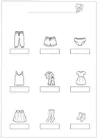 Vorschau - Arbeitsblätter - Bildwörterbuch - Kleidung - Seite 2