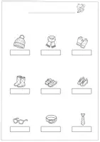 Vorschau - Arbeitsblätter - Bildwörterbuch - Kleidung - Seite 3