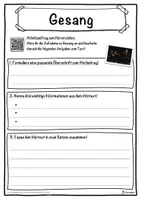 Vorschau - Unterrichtsreihen - Gesang Lückentext mit Wortspeicher Hörverstehen und Suchsel - Seite 3