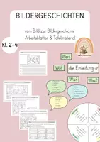 Vorschau - Stundenentwürfe - Bildergeschichte Klasse 2 - Deckblatt