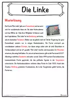 Vorschau - Unterrichtsreihen - Die Linke Lückentext mit Wortspeicher Hörverstehen und Suchsel - Seite 2
