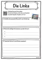 Vorschau - Unterrichtsreihen - Die Linke Lückentext mit Wortspeicher Hörverstehen und Suchsel - Seite 3