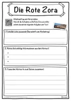 Vorschau - Unterrichtsreihen - Die Rote Zora Lückentext mit Wortspeicher Hörverstehen und Suchsel - Seite 3