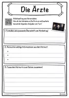 Vorschau - Unterrichtsreihen - Die Ärzte Lückentext mit Wortspeicher Hörverstehen und Suchsel - Seite 3