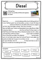 Vorschau - Unterrichtsreihen - Diesel Lückentext mit Wortspeicher Hörverstehen und Suchsel - Seite 1