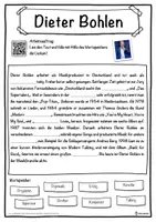 Vorschau - Unterrichtsreihen - Dieter Bohlen Lückentext mit Wortspeicher Hörverstehen und Suchsel - Seite 1