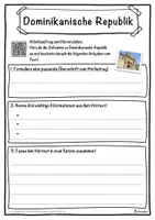 Vorschau - Unterrichtsreihen - Dominikanische Republik Lückentext mit Wortspeicher Hörverstehen und Suchsel - Seite 3
